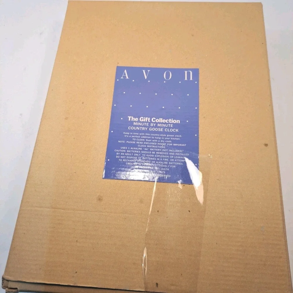 New Vintage Avon The Gift Collection Country Goose Minute By Minute Clock Tested